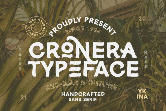Cronera: A Bold, Organic, and Thick Lettered Display Font