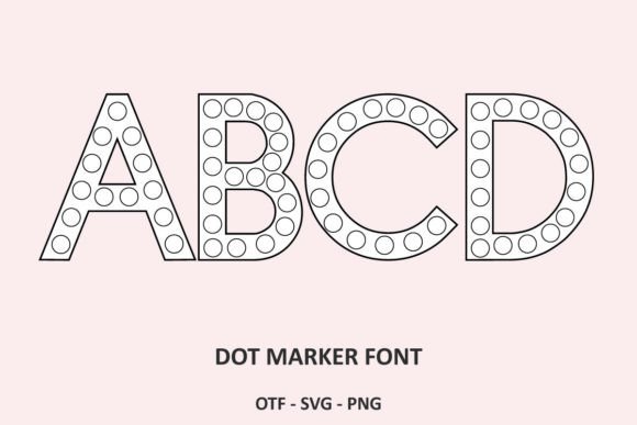 Dot Marker – A Versatile Font for Creative Learning