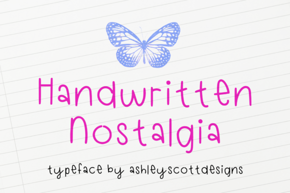 Handwritten Nostalgia: A Touch of Retro Charm