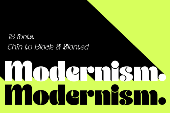 JT Modernism: Redefining Typography with a Funky Modern Twist