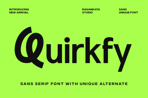 Quirkfy: The Bold Sans-Serif Font That Adds Personality to Your Design