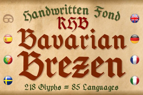 RHB Bavarian Brezen: A Unique Font for Bavarian Themes and Beyond