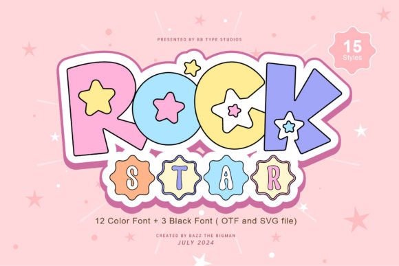 Rock Star Font: A Celestial Touch for Creative Projects