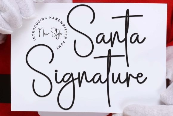 Santa Signature Font