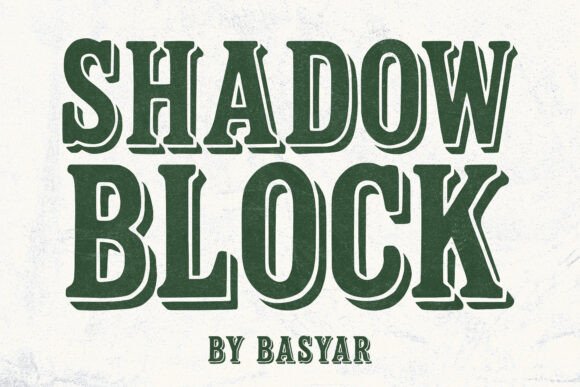 Shadow Block: A Bold Vintage Font for Modern Design
