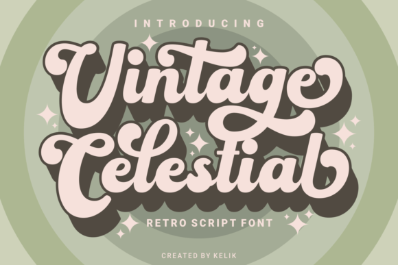 Vintage Celestial Font
