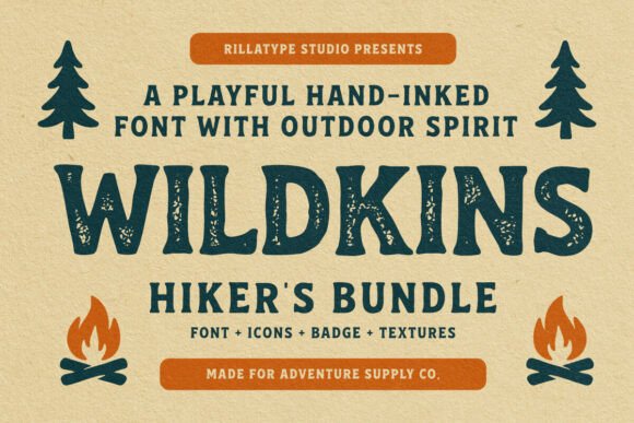 Wildkins Hiker’s Bundle: A Playful Font Collection for Outdoor-Inspired Design